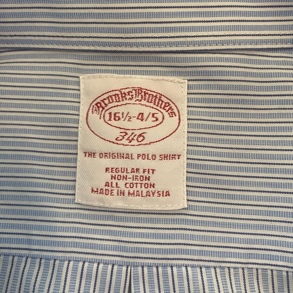 Brooks Brothers 346 and 1818 Lot of 3 Long Sleeve Shirts 17-34 & 16 1/2- 2/3 4/5 - Picture 11 of 14